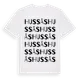 White t-shirt med Hussås ordlek t-shirt