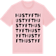 Pink Cotton t-shirt med Hustyft ordlek t-shirt