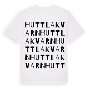 Huttla kvarn ordlek t-shirt – ekologisk bomull t-shirt från Pinshirt