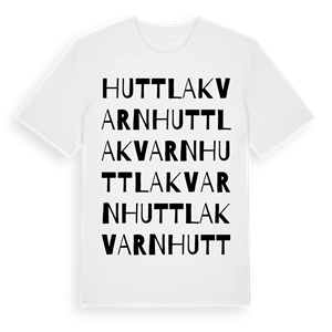Huttla kvarn ordlek t-shirt – ekologisk bomull t-shirt från Pinshirt
