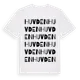 White t-shirt med Huvden ordlek t-shirt