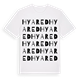 White t-shirt med Hyared ordlek t-shirt