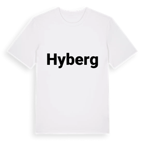 Hyberg fetstil t-shirt – ekologisk bomull t-shirt från Pinshirt