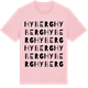 Pink Cotton t-shirt med Hyberg ordlek t-shirt