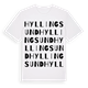 Hyllingsund ordlek t-shirt