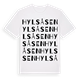 Hylsåsen ordlek t-shirt