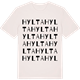 Vintage White t-shirt med Hylta ordlek t-shirt