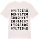 Vintage White t-shirt med Hyltegärde ordlek t-shirt