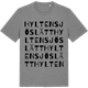 Mid Heather Gray t-shirt med Hyltensjöslätt ordlek t-shirt