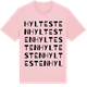 Pink Cotton t-shirt med Hyltesten ordlek t-shirt
