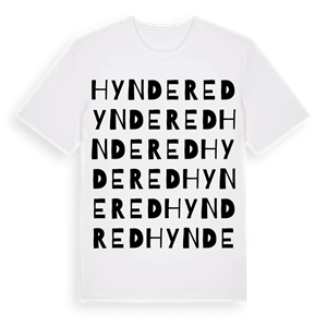 Hyndered ordlek t-shirt – ekologisk bomull t-shirt från Pinshirt