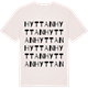 Vintage White t-shirt med Hyttan ordlek t-shirt