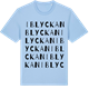 Blue Soul t-shirt med Iblyckan ordlek t-shirt