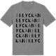 Mid Heather Gray t-shirt med Iblyckan ordlek t-shirt