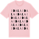 Pink Cotton t-shirt med Idala ordlek t-shirt