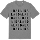 Mid Heather Gray t-shirt med Idala ordlek t-shirt