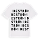 White t-shirt med Ideström ordlek t-shirt