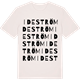 Vintage White t-shirt med Ideström ordlek t-shirt