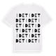 White t-shirt med Idet ordlek t-shirt