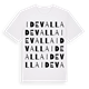 White t-shirt med Idevalla ordlek t-shirt