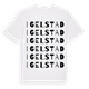 White t-shirt med Igelstad ordlek t-shirt