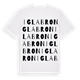 White t-shirt med Iglabron ordlek t-shirt