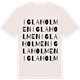Vintage White t-shirt med Iglaholmen ordlek t-shirt