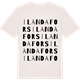 Vintage White t-shirt med Ilanda fors ordlek t-shirt