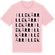 Pink Cotton t-shirt med Illekärr ordlek t-shirt