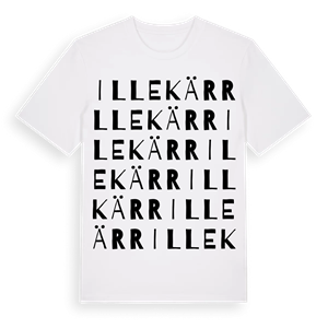 Illekärr ordlek t-shirt – ekologisk bomull t-shirt från Pinshirt