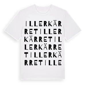 Illerkärret ordlek t-shirt – ekologisk bomull t-shirt från Pinshirt