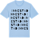 Blue Soul t-shirt med Immestad ordlek t-shirt