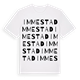 White t-shirt med Immestad ordlek t-shirt