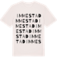 Vintage White t-shirt med Immestad ordlek t-shirt