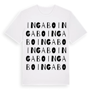 Ingabo ordlek t-shirt – ekologisk bomull t-shirt från Pinshirt