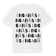 White t-shirt med Inganäs ordlek t-shirt