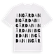 White t-shirt med Ingärdan ordlek t-shirt