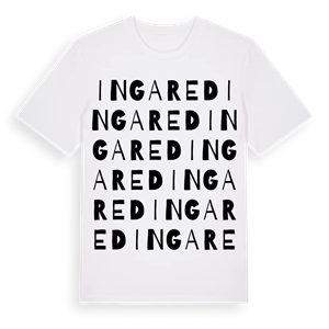 Ingared ordlek t-shirt – ekologisk bomull t-shirt från Pinshirt