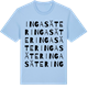 Blue Soul t-shirt med Ingasäter ordlek t-shirt