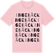 Pink Cotton t-shirt med Ingebäck ordlek t-shirt