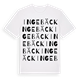 White t-shirt med Ingebäck ordlek t-shirt