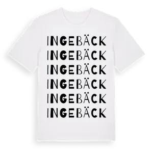 Ingebäck ordlek t-shirt – ekologisk bomull t-shirt från Pinshirt