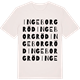 Vintage White t-shirt med Ingeborgröd ordlek t-shirt