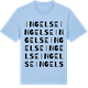 Blue Soul t-shirt med Ingelse ordlek t-shirt