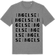 Mid Heather Gray t-shirt med Ingelse ordlek t-shirt