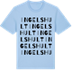 Blue Soul t-shirt med Ingelshult ordlek t-shirt