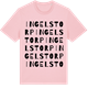 Pink Cotton t-shirt med Ingelstorp ordlek t-shirt