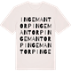 Vintage White t-shirt med Ingemantorp ordlek t-shirt