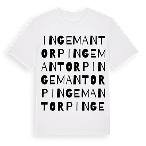 Ingemantorp ordlek t-shirt – ekologisk bomull t-shirt från Pinshirt