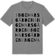 Mid Heather Gray t-shirt med Ingemarsgården ordlek t-shirt